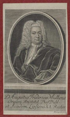 Bildnis des Augustus Fridericus Müllerus