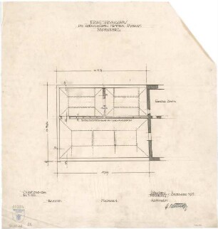 Bestelmeyer, German; Nürnberg (Bayern); Germanisches Nationalmuseum - Erweiterungsbau (Grundriss OG)