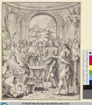"Hochzeit von Hermann und Thusnelda."