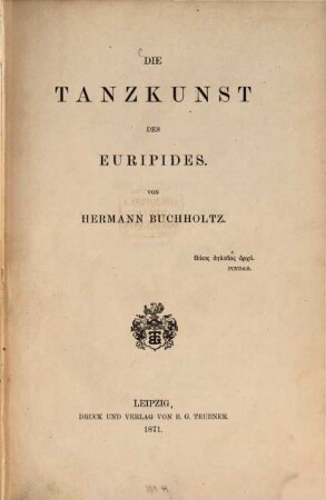 Die Tanzkunst des Euripides