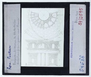 Rom, Pantheon : Aufrisse u. Schnitte nach Piranesi