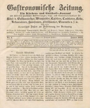 No. 1 (Januar 1844)