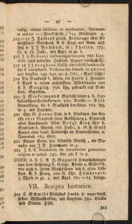 VII. Scripta historica.