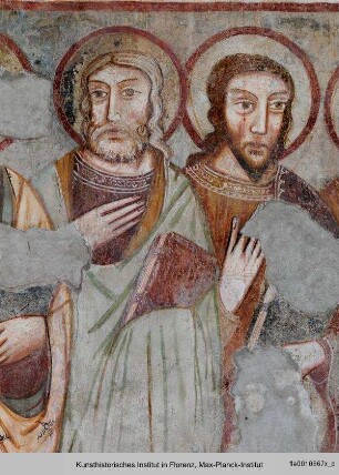 Christus in der Mandorla und die zwölf Apostel