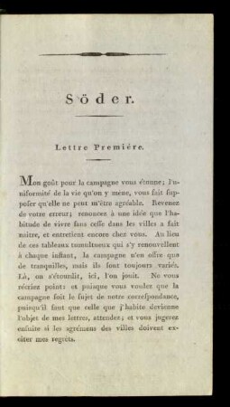 Lettre Première