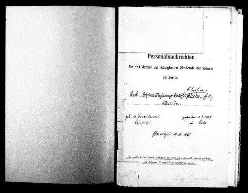 Bode, Wilhelm Arnold von 1925 - Dezember - 10