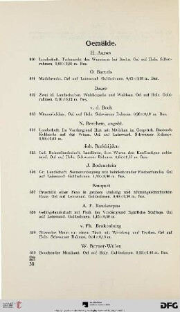 Gemälde (Nr. 800-906)