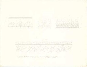 Klenze, Leo von; Rom - Vatikan (Italien); Vatikanische Bibliothek, Ornamente - Details