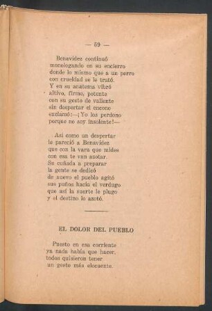 El dolor del Pueblo