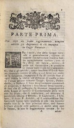L'esistenza della legge naturale