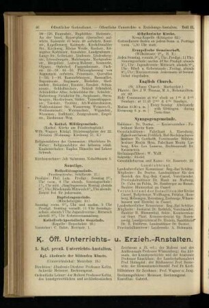 Öff. Unterrichts- u. Erzieh.-Anstalten