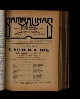 El marido de mi novia : (a tout... cur!) ; comedia en tres actos