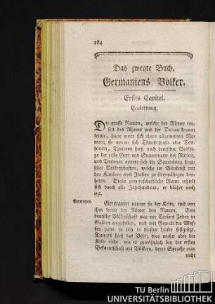 Das zweite Buch Germaniens Völker