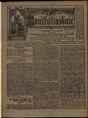 Ausgabe vom Sonntag, den 06. Januar 1918.