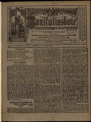 Ausgabe vom Sonntag, den 06. Januar 1918.