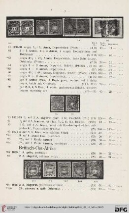 Britisch-Ost-Afrika (Nr. 97-130)