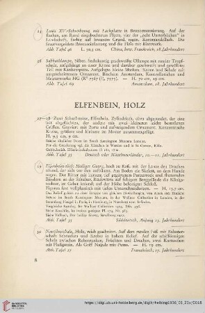 Elfenbein, Holz (Nr. 27-30)