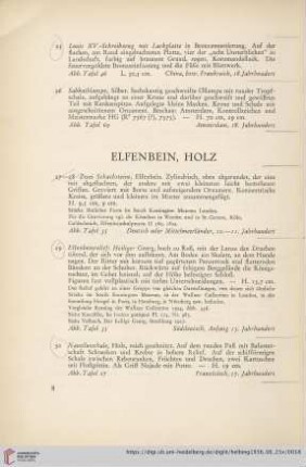 Elfenbein, Holz (Nr. 27-30)