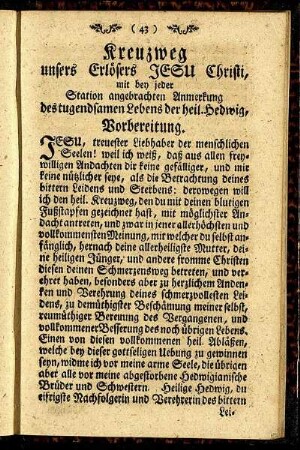 Kreuzweg unsers Erlösers Jesu Christi, ...