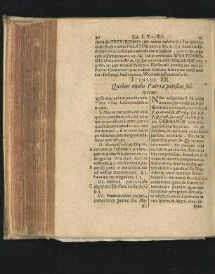 Titulus XII. Quibus modis Patria potestas solvitur.