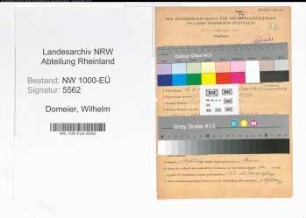 Entnazifizierung Wilhelm Domeier, geb. 13.08.1891 (Amtmann)