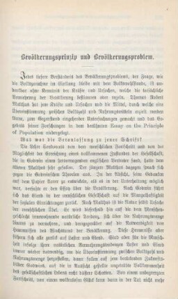 281-289 Bevölkerungsprinzip und Bevölkerungsproblem