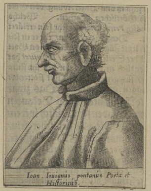 Bildnis des Ioannes Iouianus Pontanus