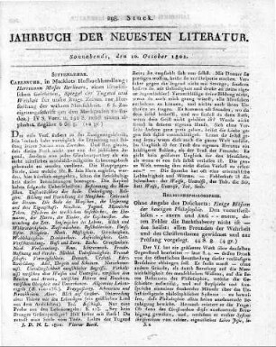 1801-10-10 : 298. Stück