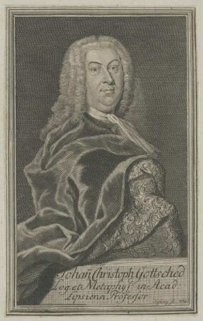 Bildnis des Johann Christoph Gottsched