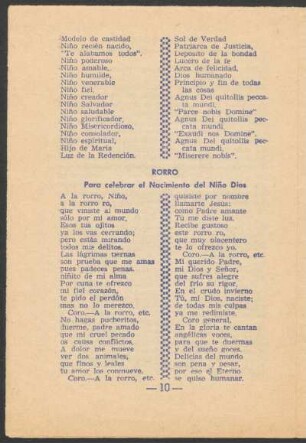 Rorro : Para celebrar el Nacimiento del Niño Dios