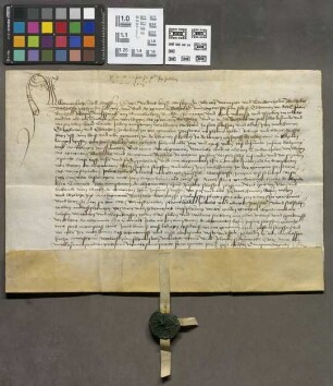 Mainz (Stadt): Aufgift Bechtolfs, Bechtolfs Philipsen Sohn an das St. Stephansstift zu Mainz ein Pfund Heller jährlichen und ewigen Zinses, stehen...