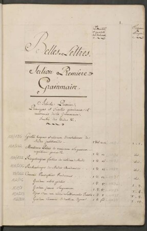 Section Première. Grammaire.