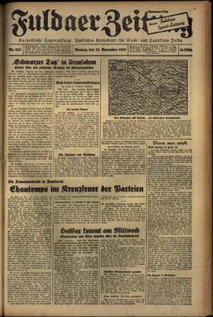 Ausgabe vom Montag, den 15. November 1937.