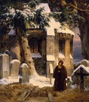 Klosterfriedhof im Schnee