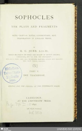 5: The Trachiniae