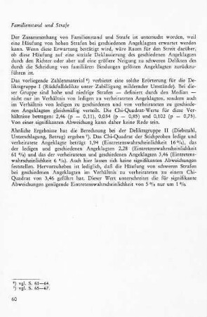Familienstand und Strafe