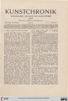 Erbauliches und Beschauliches