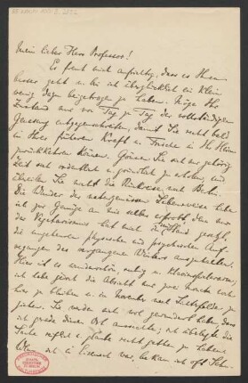 Brief an Karl Klindworth : 30.08.1890