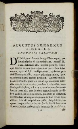 Lecturis Salutem
