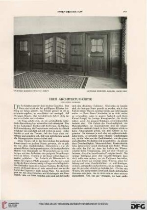Über Architektur-Kritik