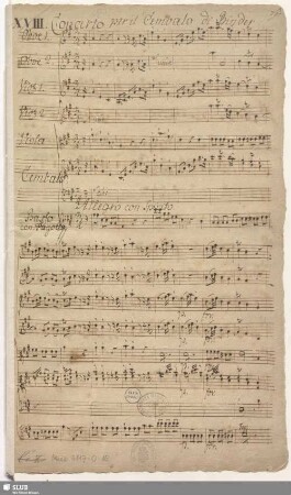 Concertos - Mus.3117-O-15 : cemb, orch : A