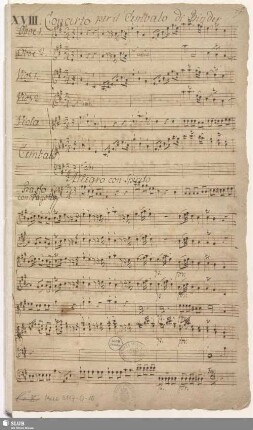Concertos - Mus.3117-O-15 : cemb, orch : A