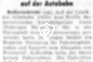 Polizei stellte Autodieb auf der Autobahn
