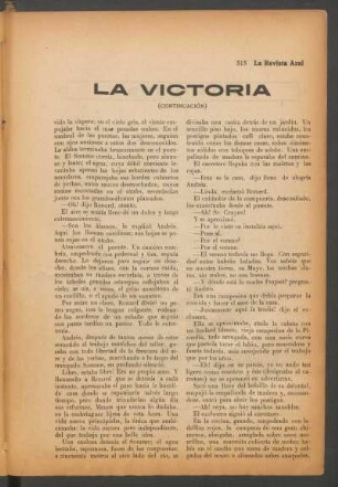 La victoria - (Continuación)