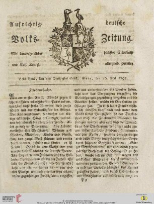 Erster Band. Acht und Dreißigstes Stück