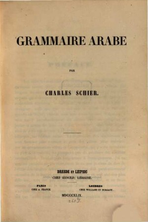 Grammaire Arabe