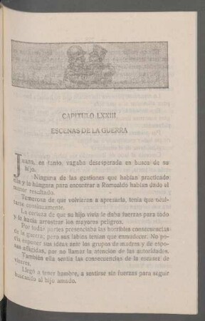Capítulo LXXIII - Escenas de la guerra