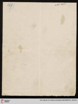 Heid. Hs. 3895 II B - 5,169: Nachlass Heinrich Bassermann, Sonn- und Feiertagspredigten: Predigt zu Jes 2,1-3 (Was gehört zu einer rechten und erfolgreichen Betreibung der Mission?)