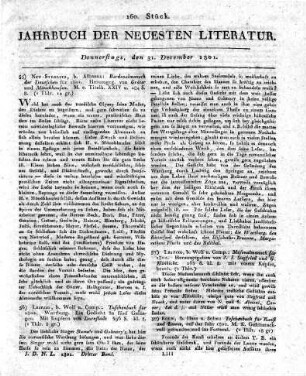Köln, b. Haas u. Sohn: Taschenbuch für Kunst und Laune, auf das Jahr 1802. M. K. Geschmackvoll gebunden und im Futteral.