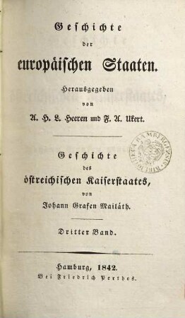 Geschichte von Östreich, 3